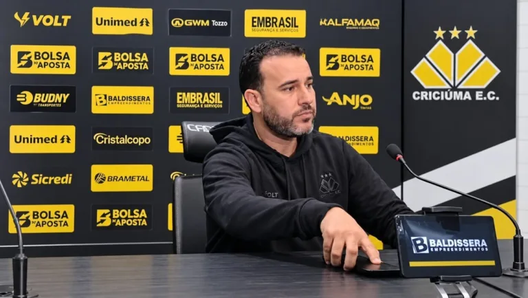 Thiago Gasparino é o executivo de futebol do Criciúma Esporte Clube