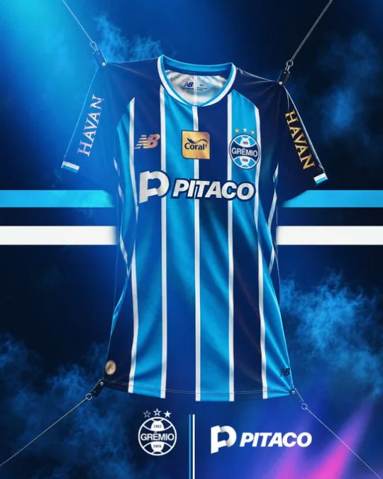 Grêmio anuncia novo patrocinador principal e mostra como ficará a camisa