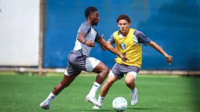 Com escalação encaminhada, Grêmio faz primeiro treino no Pará; Amuzu marca belo gol Amuzu pelo Grêmio