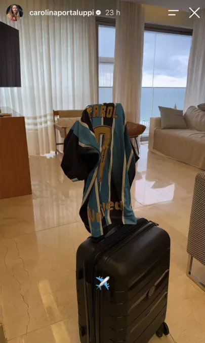 Carol Portaluppi "reforça" o Grêmio e estará na Arena: "Que venham títulos"
