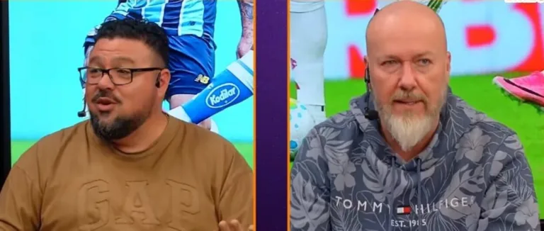 Fabiano Baldasso, jornalista e Alex Bagé, jornalista